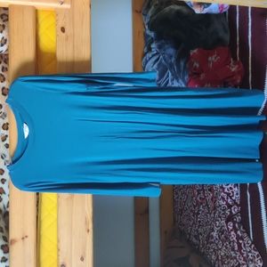 Teal long Sleeve dress